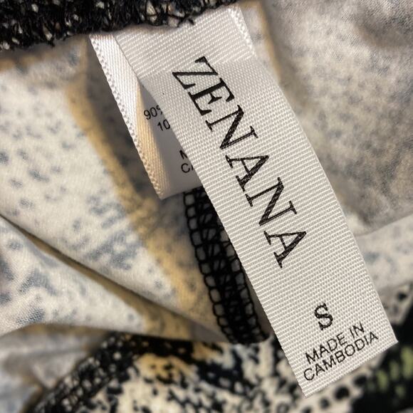 New Zenana Brushed Microfiber Snakeskin Print Legging Sz S - Picture 7 of 9